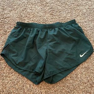 Nike Green Dri-Fit Running Shorts